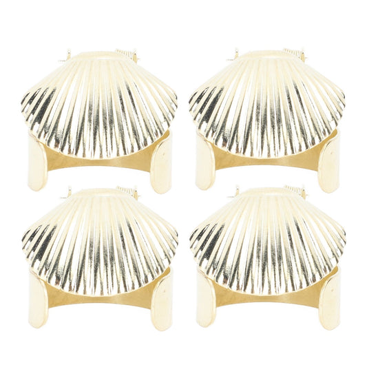 4Pcs Candle Snuffer Candle Extinguisher Metal Shell Pattern Automatic Candle Stopper for Candle Extinguishing Gold