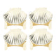 4Pcs Candle Snuffer Candle Extinguisher Metal Shell Pattern Automatic Candle Stopper for Candle Extinguishing Gold