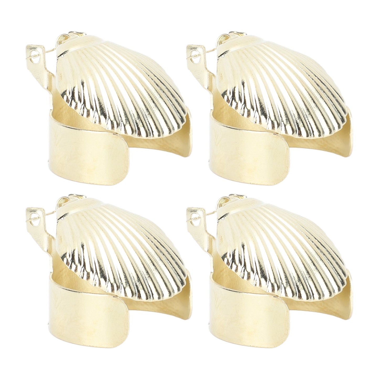 4Pcs Candle Snuffer Candle Extinguisher Metal Shell Pattern Automatic Candle Stopper for Candle Extinguishing Gold