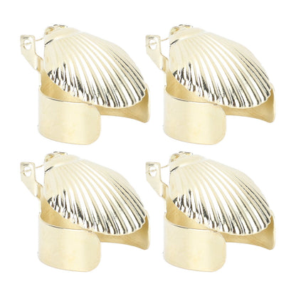 4Pcs Candle Snuffer Candle Extinguisher Metal Shell Pattern Automatic Candle Stopper for Candle Extinguishing Gold