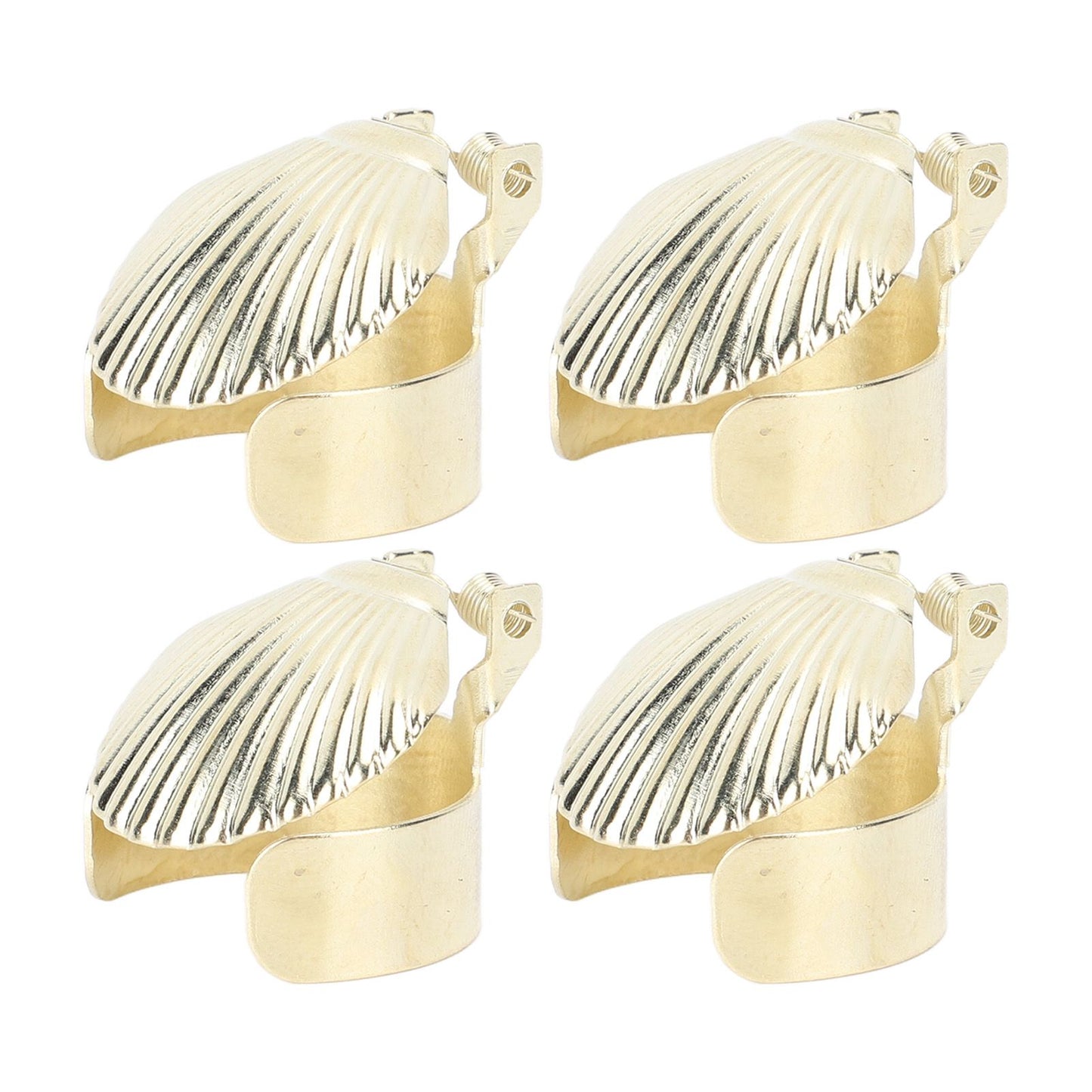4Pcs Candle Snuffer Candle Extinguisher Metal Shell Pattern Automatic Candle Stopper for Candle Extinguishing Gold