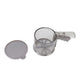 Flour Sifter Sieve PP Transparent Adjustable Fine Mesh One Hand Operation Powder Sifter Sieve for Kitchen Baking Single Layer