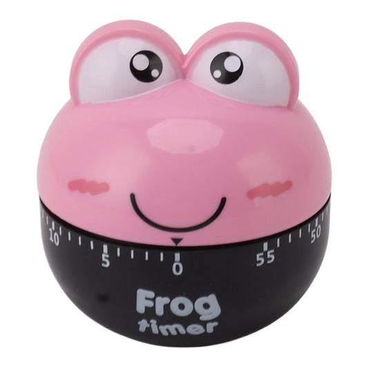 Cartoon Machinery Timer High Accuracy Adjustable 60 Minutes Mechanical Kitchen Cooking Timer for Kitchen Study Pink