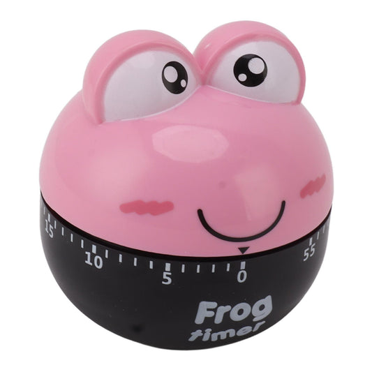 Cartoon Machinery Timer High Accuracy Adjustable 60 Minutes Mechanical Kitchen Cooking Timer for Kitchen Study Pink