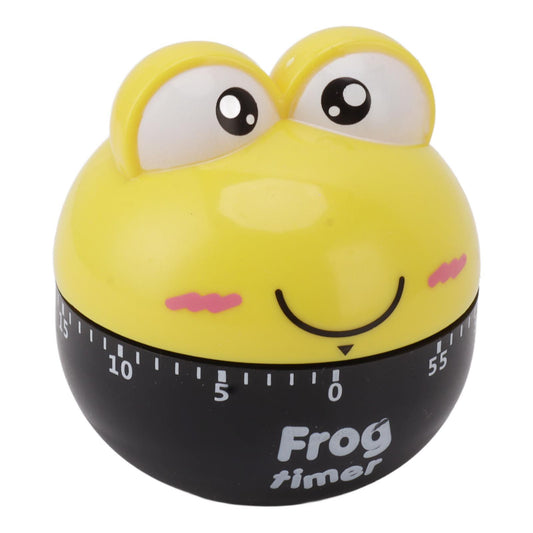Cartoon Machinery Timer High Accuracy Adjustable 60 Minutes Mechanical Kitchen Cooking Timer for Kitchen Study Yellow