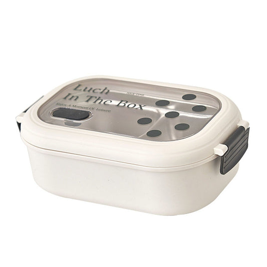 2 Compartment Bento Box Heat Preservation Stainless Steel Interlayer Lunch Box Airtight Portable Food Storage Containers for School Office Dot