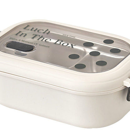 2 Compartment Bento Box Heat Preservation Stainless Steel Interlayer Lunch Box Airtight Portable Food Storage Containers for School Office Dot