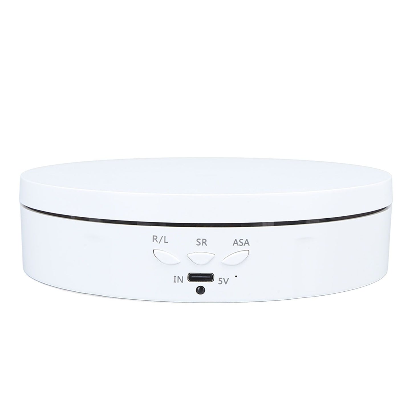 Electric Rotating Turntable 2 in 1 Smart Remote Control Jewelry Display Tray Live Streaming Ornaments Display Stand 5V White