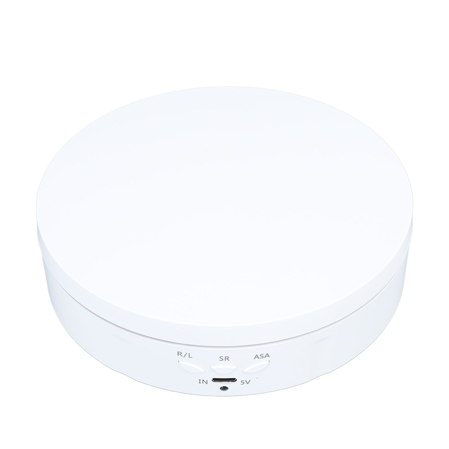 Electric Rotating Turntable 2 in 1 Smart Remote Control Jewelry Display Tray Live Streaming Ornaments Display Stand 5V White