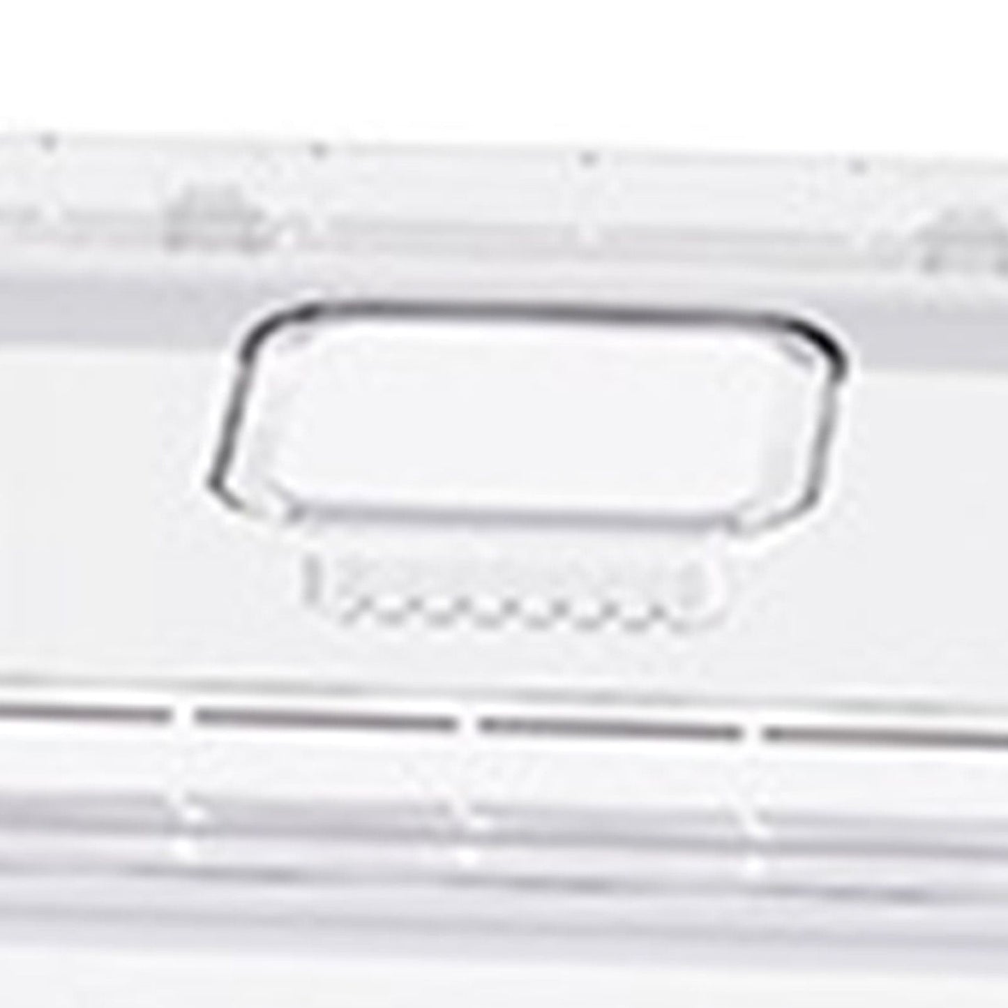 Rice Container Airtight Anti Bugs Moistureproof Hinged Lid Strong Plastic Rice Storage Bin for Family Kitchen White(16.5lb Capacity)
