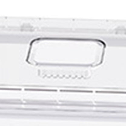 Rice Container Airtight Anti Bugs Moistureproof Hinged Lid Strong Plastic Rice Storage Bin for Family Kitchen White(16.5lb Capacity)