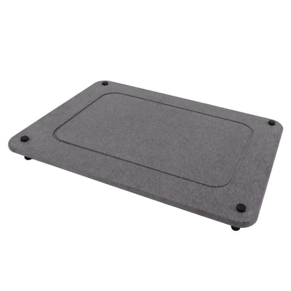 Fast Drying Sink Tray Anti Slip Water Absorption Diatomaceous Earth Sink Caddy Organizer Sponge Holder Stand for Bathroom Kitchen Dining Room Grey