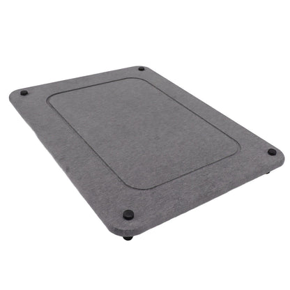 Fast Drying Sink Tray Anti Slip Water Absorption Diatomaceous Earth Sink Caddy Organizer Sponge Holder Stand for Bathroom Kitchen Dining Room Grey