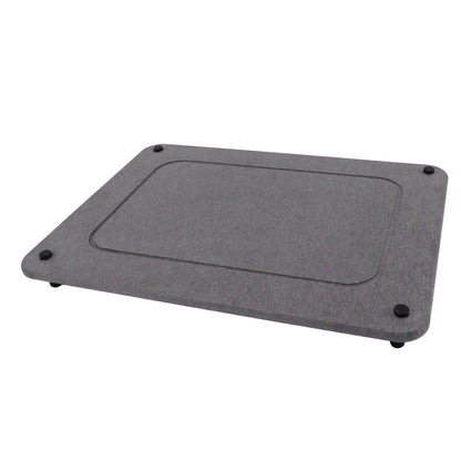 Fast Drying Sink Tray Anti Slip Water Absorption Diatomaceous Earth Sink Caddy Organizer Sponge Holder Stand for Bathroom Kitchen Dining Room Grey
