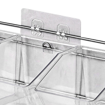 Wall Mounted Storage Container 3 Layer Wall Hanging Kitchen Storage Box for Garlic Ginger Onion Horizontal Hanging