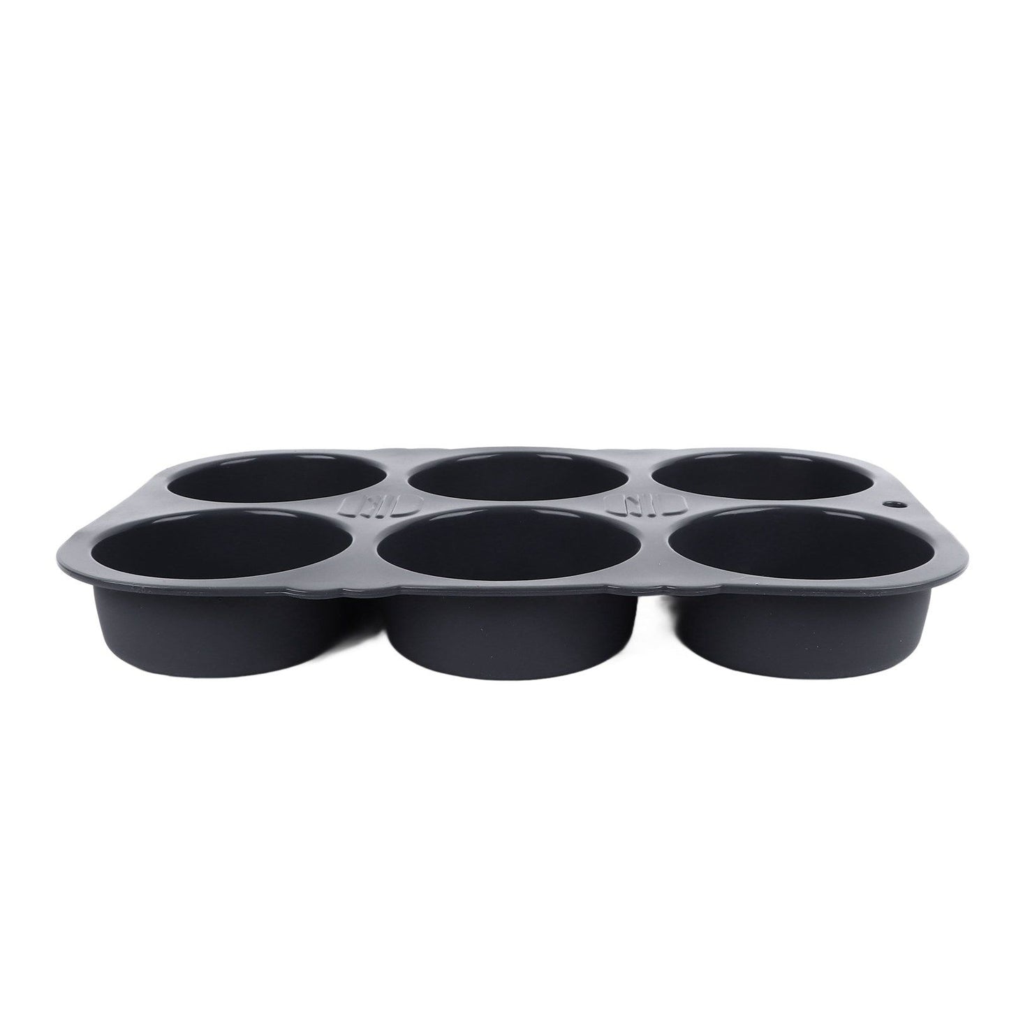 6 Cavity Hamburger Bun Mould Foldable Reusable Bread Mould ‑40℉ to +446℉ Heat Resistance Baking Mould for Kitchen