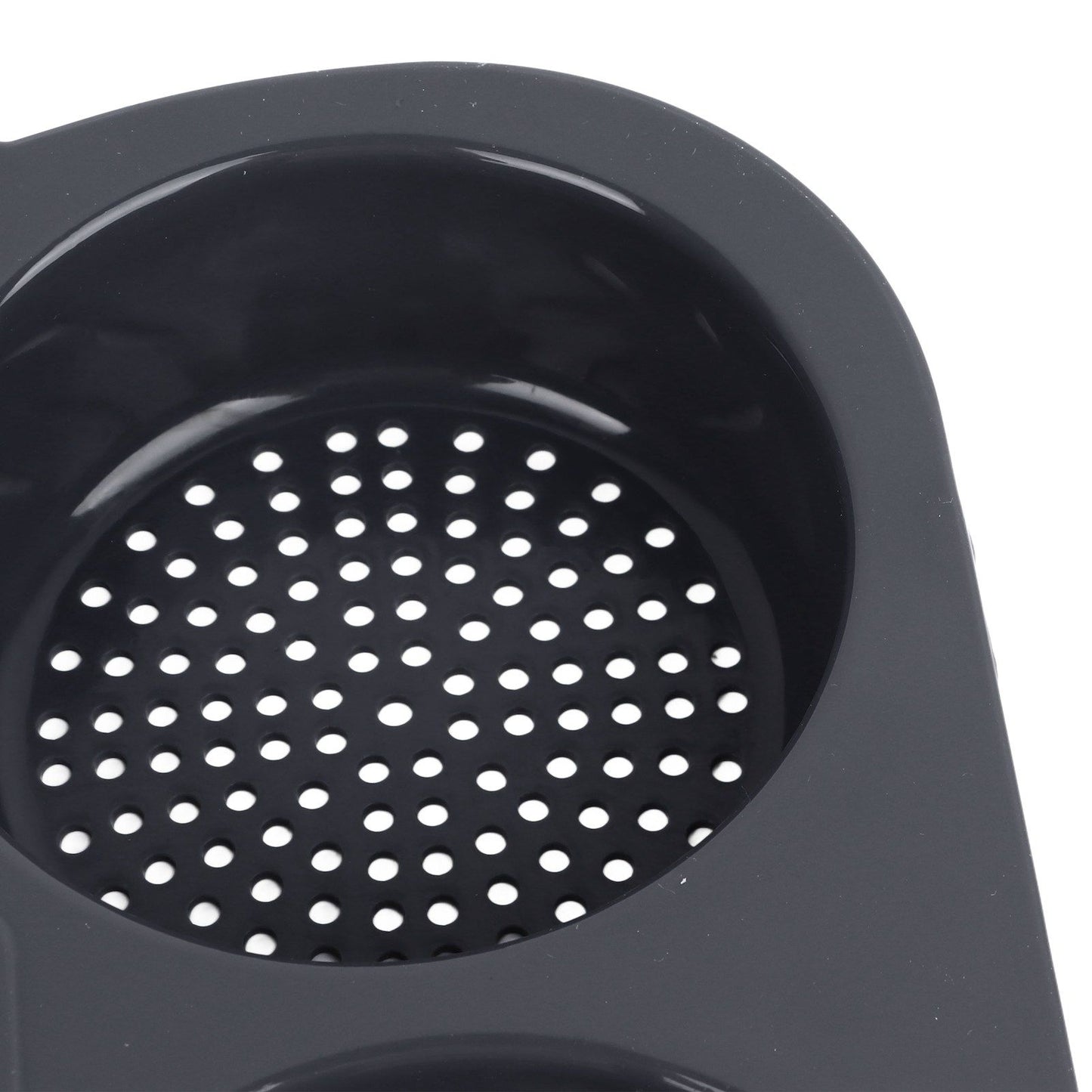 6 Cavity Hamburger Bun Mould Foldable Reusable Bread Mould ‑40℉ to +446℉ Heat Resistance Baking Mould for Kitchen