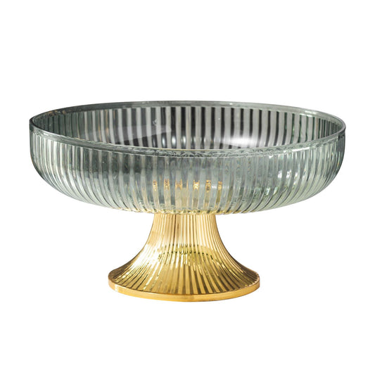 Fruit Plate Multifunctional Plastic Stylish Space Saving Decorative Snack Bowl for Candy Nuts Fruit Green