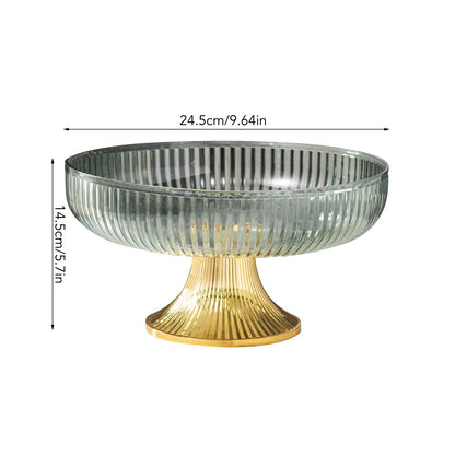 Fruit Plate Multifunctional Plastic Stylish Space Saving Decorative Snack Bowl for Candy Nuts Fruit Green