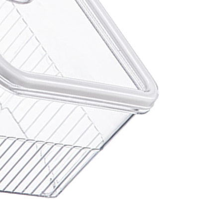 Refrigerator Storage Box with Lids Plastic Transparent Sealed Fridge Food Storage Containers for Fruits Vegetables M