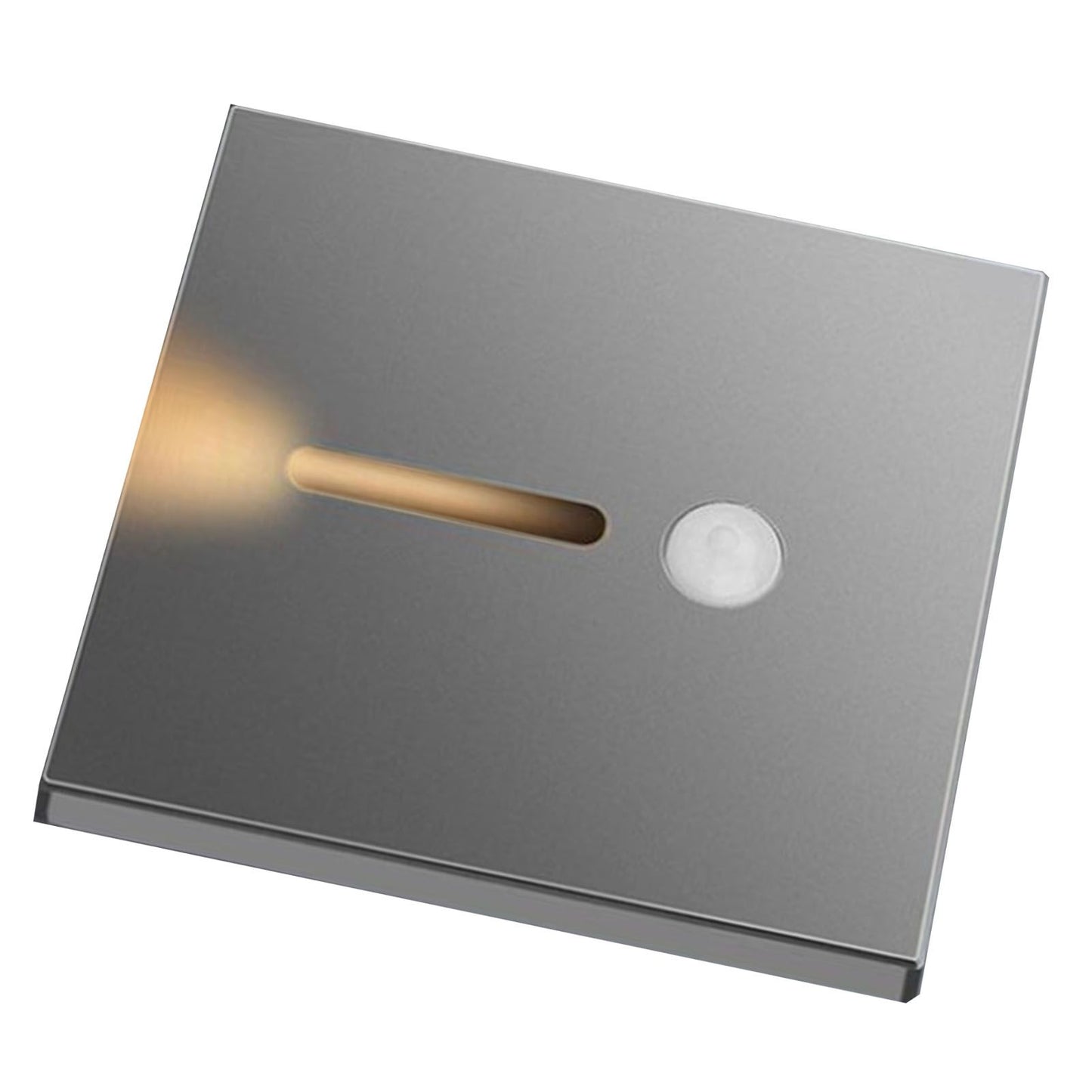 LED Motion Sensor Night Light ABS Small LED Induction Lamp for Bedside Corridor Hallway Grey
