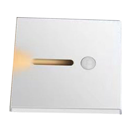 LED Motion Sensor Night Light ABS Small LED Induction Lamp for Bedside Corridor Hallway White