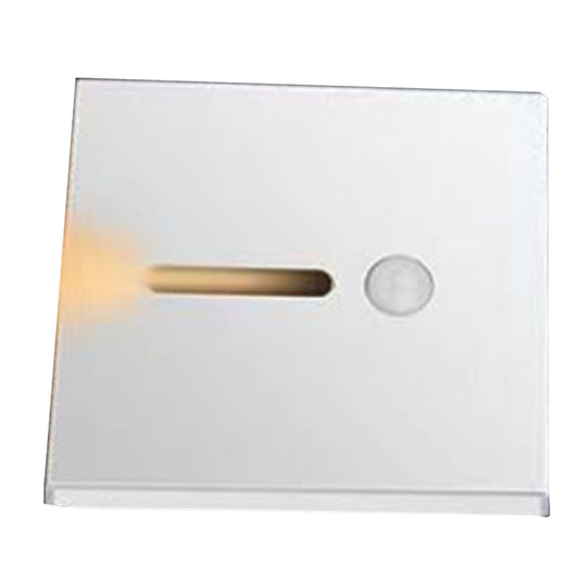 LED Motion Sensor Night Light ABS Small LED Induction Lamp for Bedside Corridor Hallway White