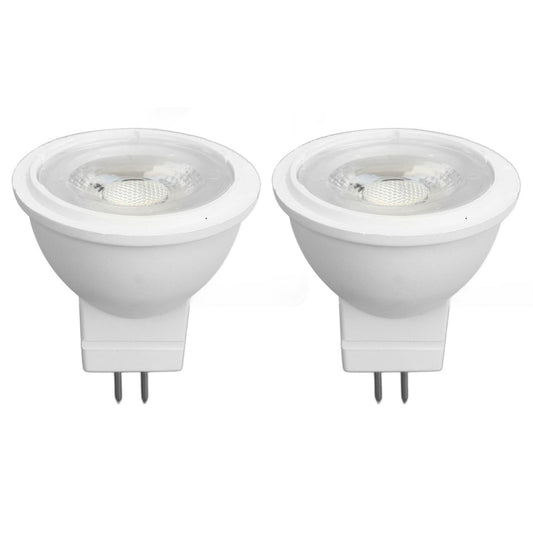 2Pcs MR11 Light Bulb High Brightness 3W 110V Faster Heat Dissipation GU4 Spotlight Bulbs for Landscape Lighting Bedroom Kitchen White Light