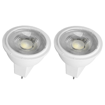 2Pcs MR11 Light Bulb High Brightness 3W 110V Faster Heat Dissipation GU4 Spotlight Bulbs for Landscape Lighting Bedroom Kitchen White Light