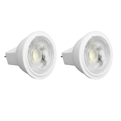 2Pcs MR11 Light Bulb High Brightness 3W 110V Faster Heat Dissipation GU4 Spotlight Bulbs for Landscape Lighting Bedroom Kitchen White Light