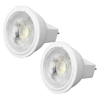 2Pcs MR11 Light Bulb High Brightness 3W 110V Faster Heat Dissipation GU4 Spotlight Bulbs for Landscape Lighting Bedroom Kitchen White Light