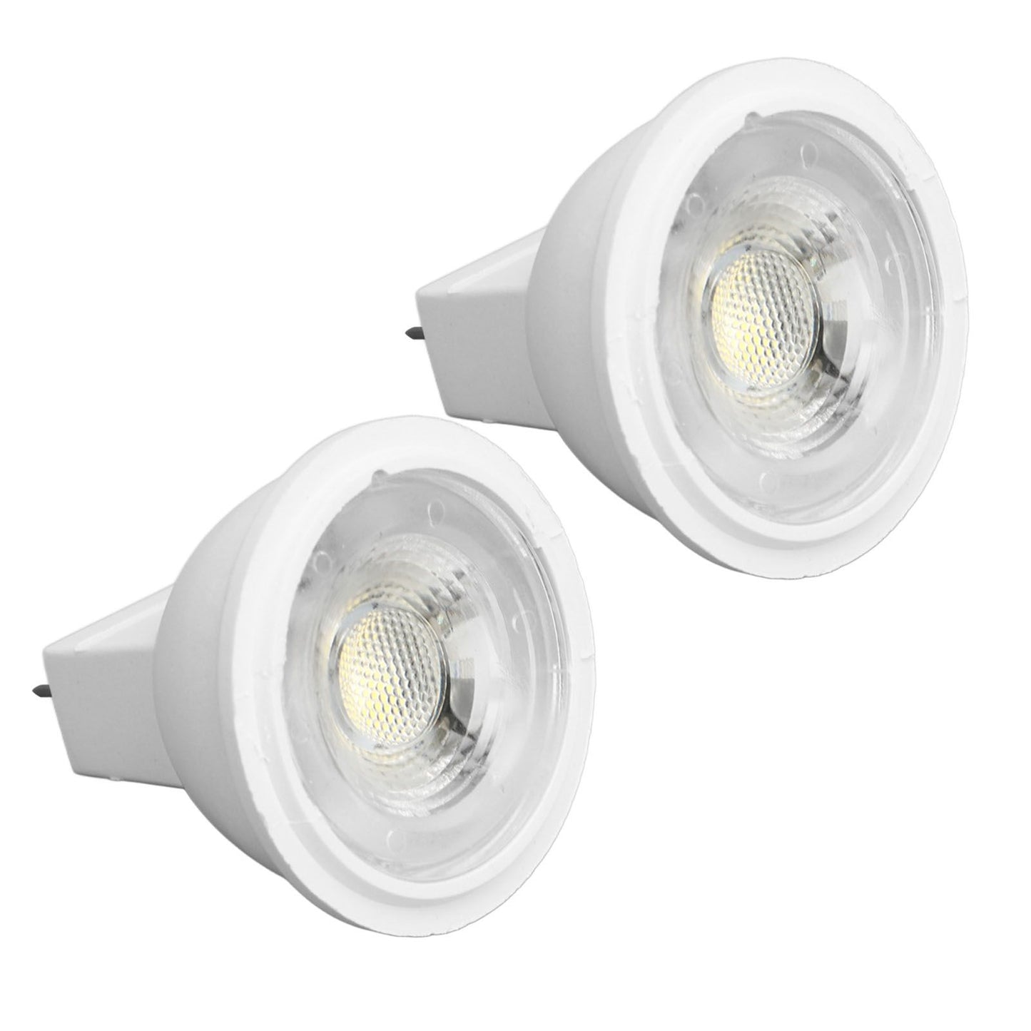 2Pcs MR11 Light Bulb High Brightness 3W 110V Faster Heat Dissipation GU4 Spotlight Bulbs for Landscape Lighting Bedroom Kitchen White Light