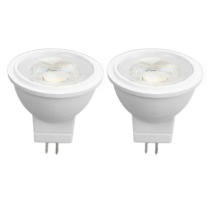 2Pcs MR11 Light Bulb High Brightness 3W 110V Faster Heat Dissipation GU4 Spotlight Bulbs for Landscape Lighting Bedroom Kitchen Warm Light