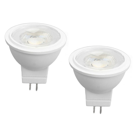 2Pcs MR11 Light Bulb High Brightness 3W 110V Faster Heat Dissipation GU4 Spotlight Bulbs for Landscape Lighting Bedroom Kitchen Warm Light