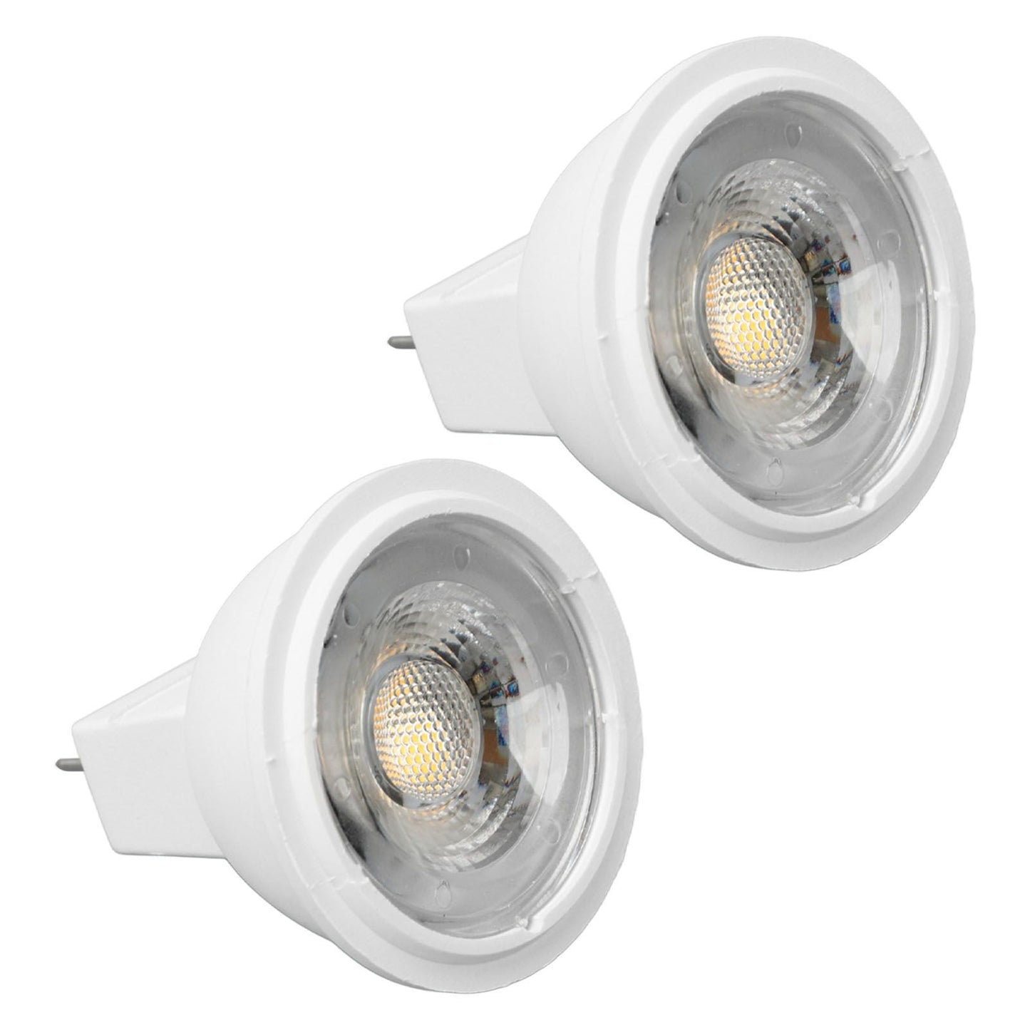 2Pcs MR11 Light Bulb High Brightness 3W 110V Faster Heat Dissipation GU4 Spotlight Bulbs for Landscape Lighting Bedroom Kitchen Warm Light