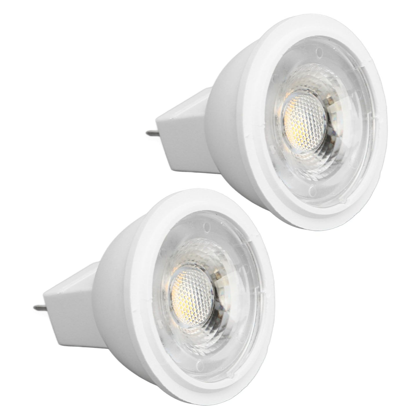 2Pcs MR11 Light Bulb High Brightness 3W 110V Faster Heat Dissipation GU4 Spotlight Bulbs for Landscape Lighting Bedroom Kitchen Warm Light