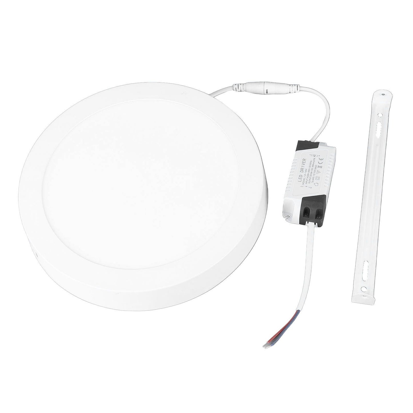 LED Flush Mount Ceiling Light 18W 6000K White Light Ultra Thin Round Flat Panel Ceiling Light for Hallway 85‑265V