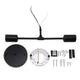 E27 E26 Double Wall Light Base Iron 85‑265V Black Modern Light Holder Base for Living Room Bathroom Dressing Room