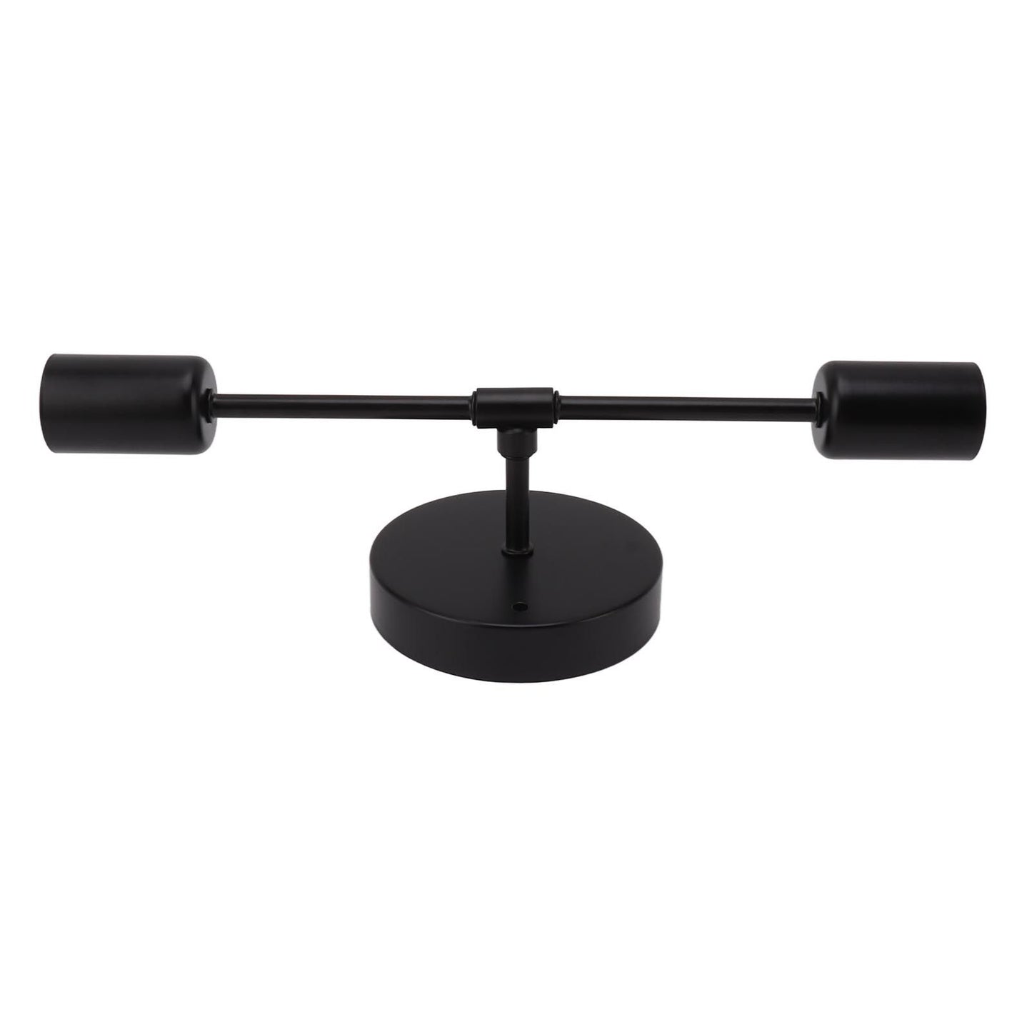 E27 E26 Double Wall Light Base Iron 85‑265V Black Modern Light Holder Base for Living Room Bathroom Dressing Room