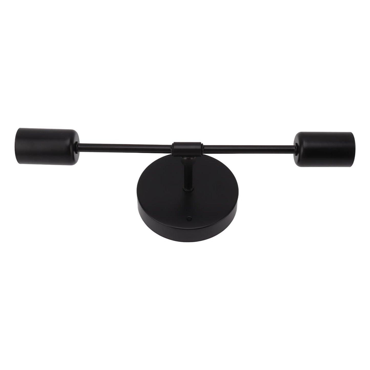 E27 E26 Double Wall Light Base Iron 85‑265V Black Modern Light Holder Base for Living Room Bathroom Dressing Room