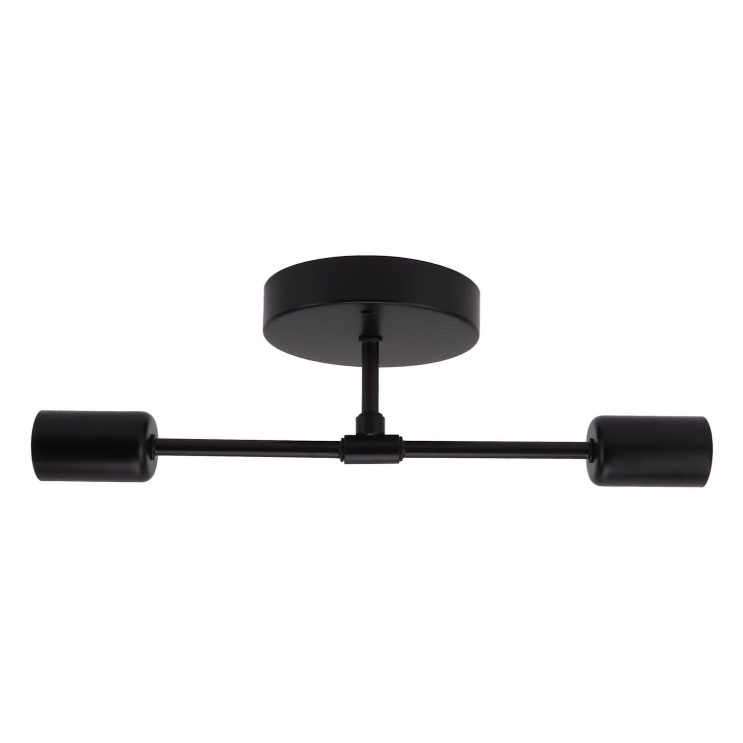E27 E26 Double Wall Light Base Iron 85‑265V Black Modern Light Holder Base for Living Room Bathroom Dressing Room
