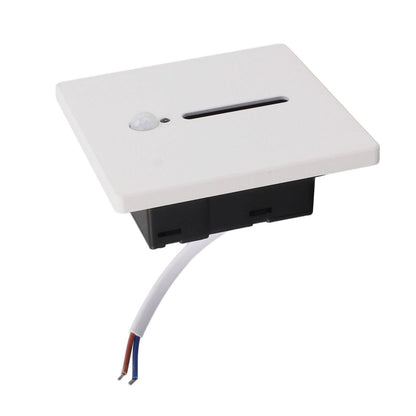 LED Step Light 3W Recessed Motion Seneor Dusk to Dawn Sensor 4000K Stair Light 110‑240V for Indoor Closet Hallway