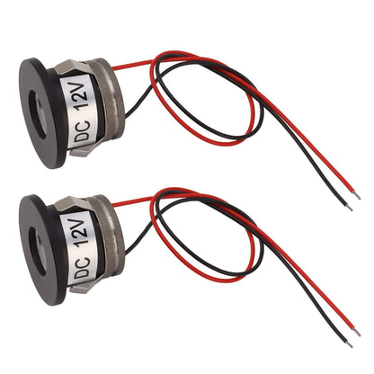 2PCS Recessed Mini LED Spotlight 15 Degrees 1 Watt 80LM Small LED Spotlight for Jewelry Showcase 12VDC