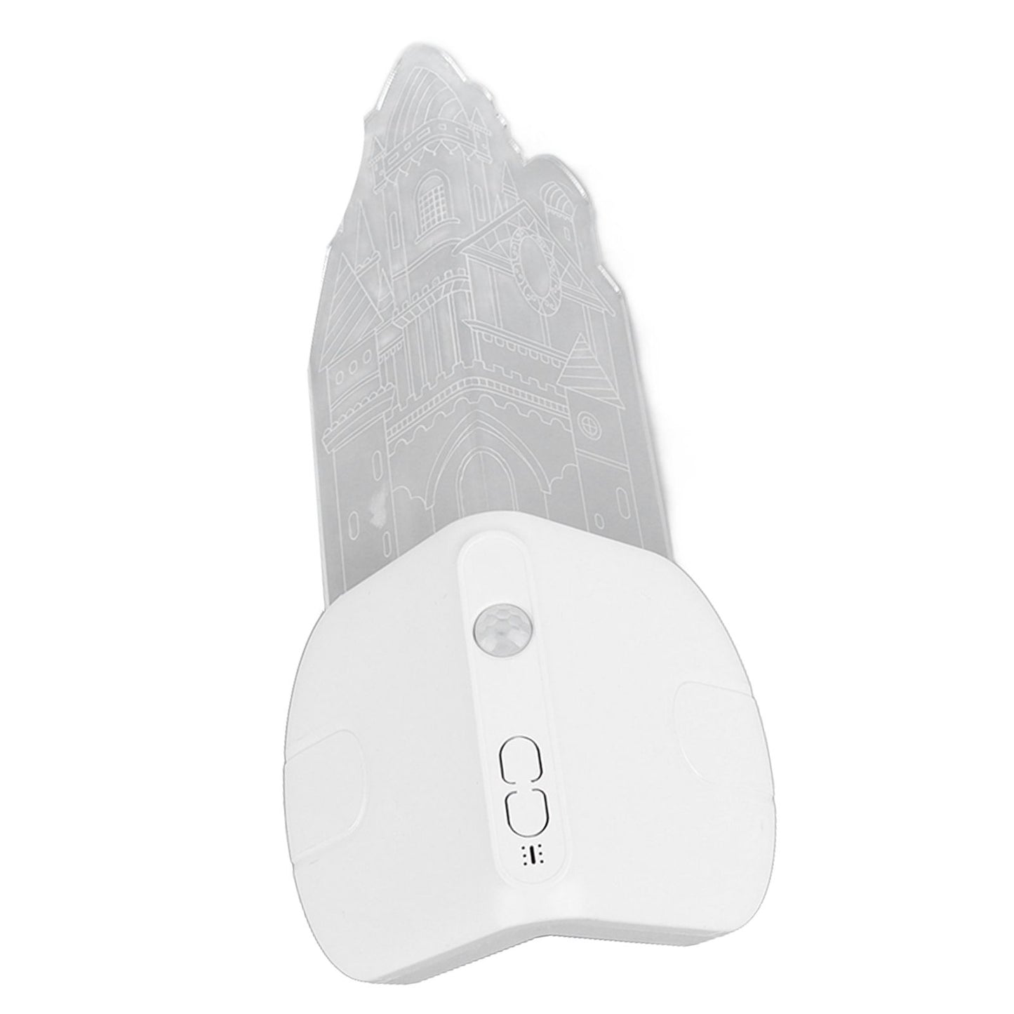 Motion Sensor Castle Night Light USB Charging Castle Wall Corner Nightlight for Hallway Staircase Bedroom
