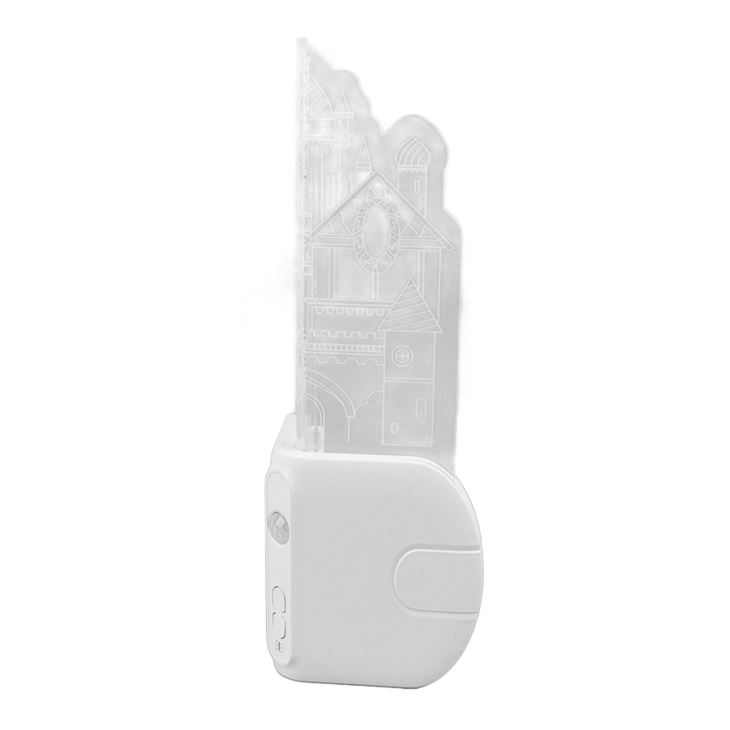 Motion Sensor Castle Night Light USB Charging Castle Wall Corner Nightlight for Hallway Staircase Bedroom