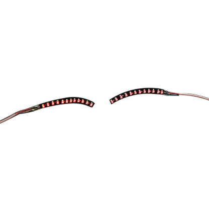 LED False Eyelashes Light Lightweight Stylish Reliable Luminous False Eyelashes Light for Party Bars Nightclubs Halloween Red
