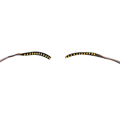 LED False Eyelashes Light Lightweight Stylish Reliable Luminous False Eyelashes Light for Party Bars Nightclubs Halloween Yellow
