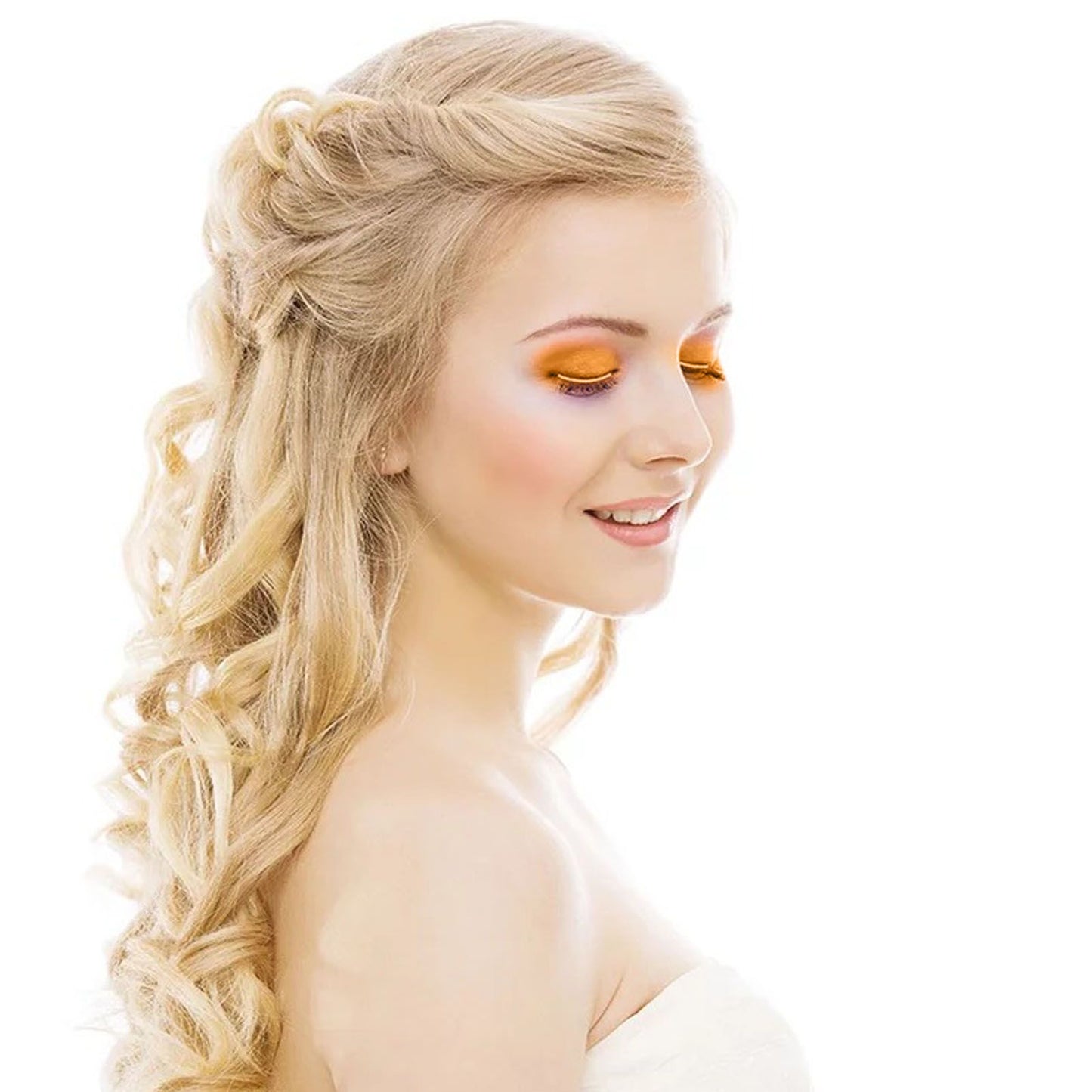 LED False Eyelashes Light Lightweight Stylish Reliable Luminous False Eyelashes Light for Party Bars Nightclubs Halloween Yellow