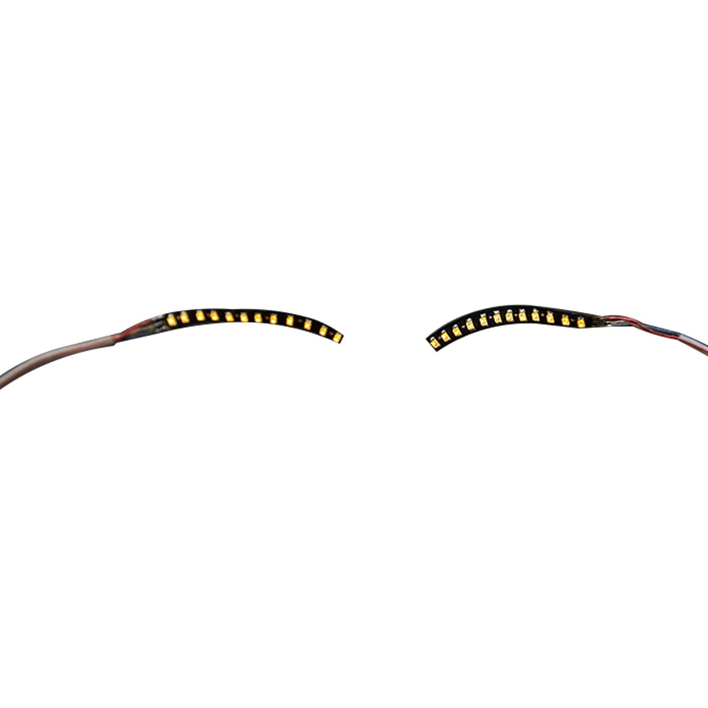 LED False Eyelashes Light Lightweight Stylish Reliable Luminous False Eyelashes Light for Party Bars Nightclubs Halloween Yellow