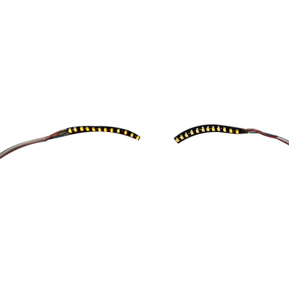LED False Eyelashes Light Lightweight Stylish Reliable Luminous False Eyelashes Light for Party Bars Nightclubs Halloween Yellow